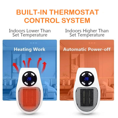 Niki | Mini Portable Heater with LED Display and Smart Temperature Control