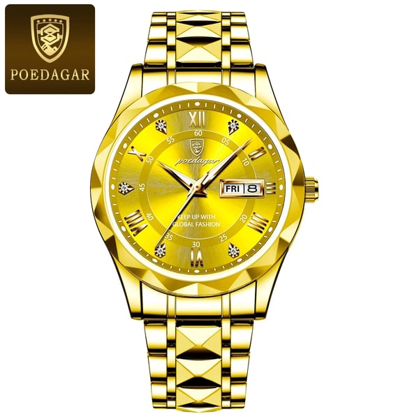 Niki Model 615 | Luxury Men's Watch | Japanese MIYOTA Quartz Movement | 316L Stainless Steel Case | Hardlex Crystal Glass | 3 ATM Waterproof | Luminescent Indices & Date