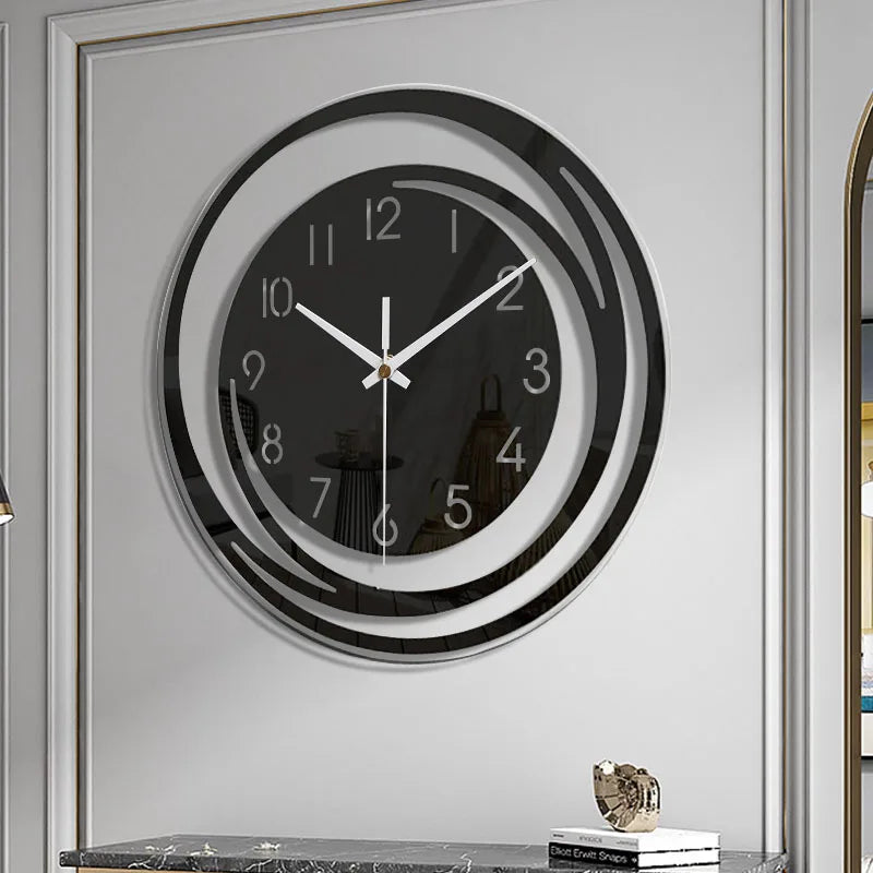 Niki | Modern Circular Wall Clock with Abstract Design