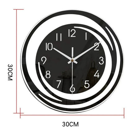 Niki | Modern Circular Wall Clock with Abstract Design