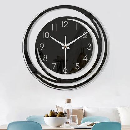 Niki | Modern Circular Wall Clock with Abstract Design