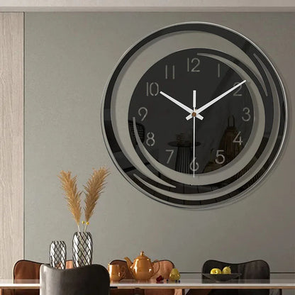 Niki | Modern Circular Wall Clock with Abstract Design