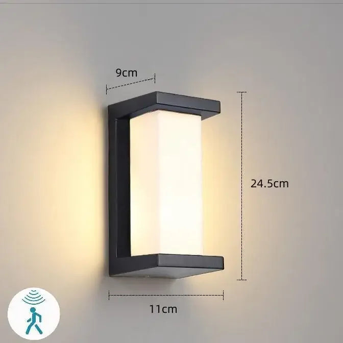 Niki | Modern Motion Sensor Outdoor Wall Light