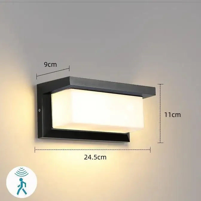 Niki | Modern Motion Sensor Outdoor Wall Light