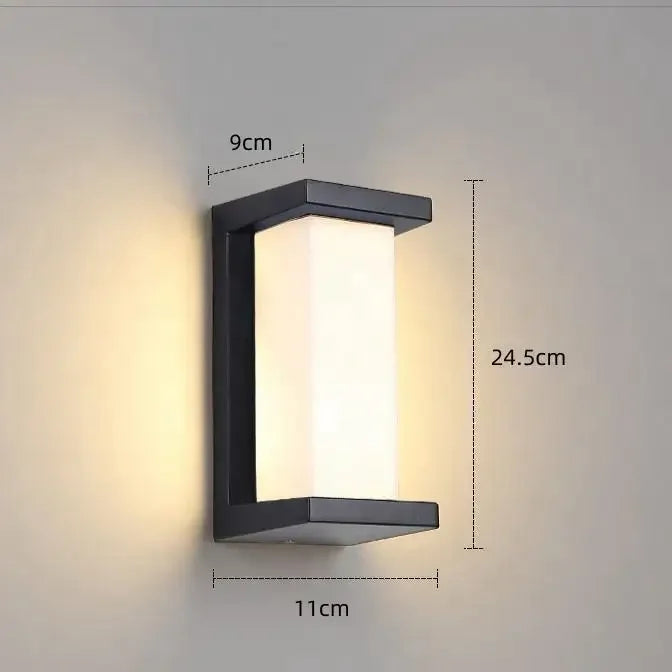 Niki | Modern Motion Sensor Outdoor Wall Light