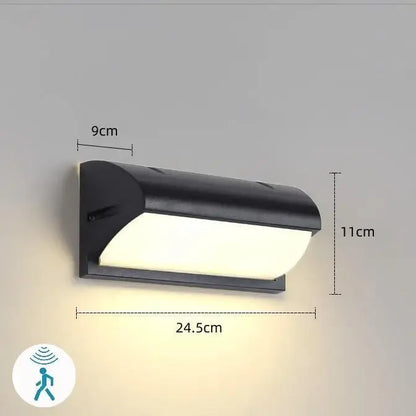 Niki | Modern Motion Sensor Outdoor Wall Light