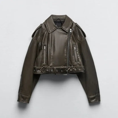 Niki | Women's Edgy Cropped Biker Jacket
