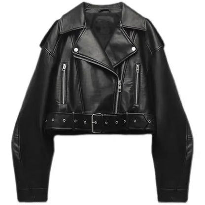 Niki | Women's Edgy Cropped Biker Jacket