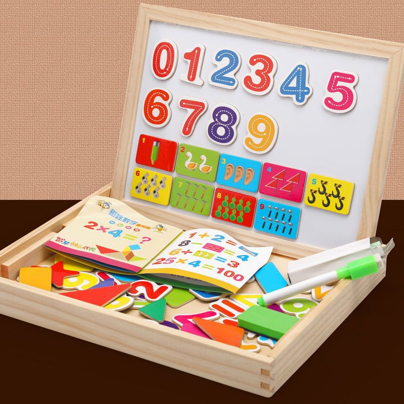 Niki | Montessori 2-in-1 Magnetic Board & Chalkboard for Kids