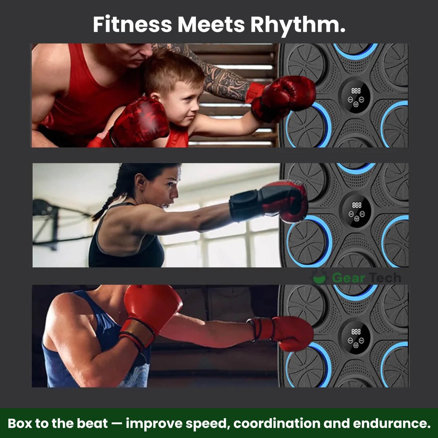 Niki | Interactive Boxing Trainer | Bluetooth & RGB Lights