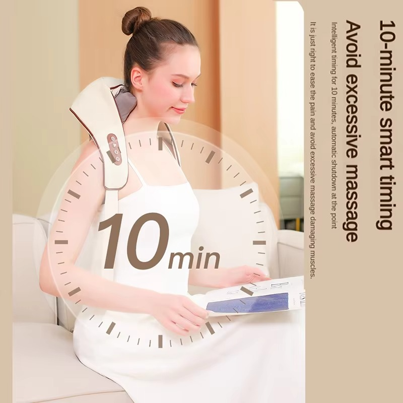 Niki | Neck and Shoulder Massager with Deep Tissue Shiatsu and Heat for Pain Relief