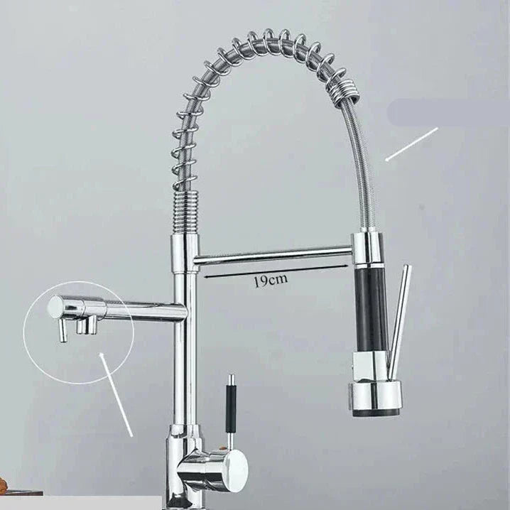 Niki | NickelFlex Kitchen Faucet | 360° Rotation | Stainless Steel