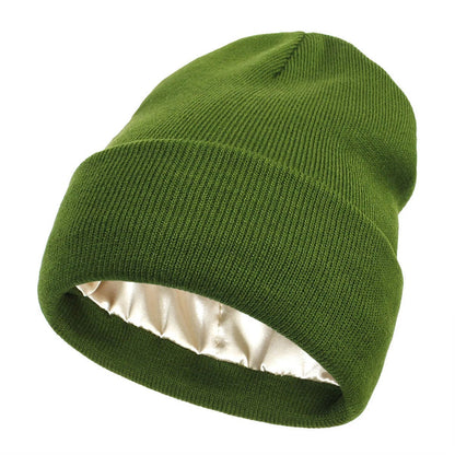 Niki | Noor Silk Winter Hat – Wool & Silk – Anti-Frizz Hair Protection