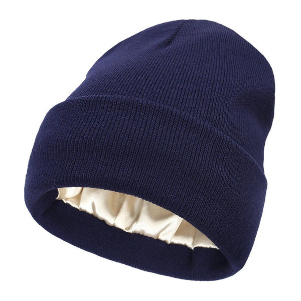 Niki | Noor Silk Winter Hat – Wool & Silk – Anti-Frizz Hair Protection