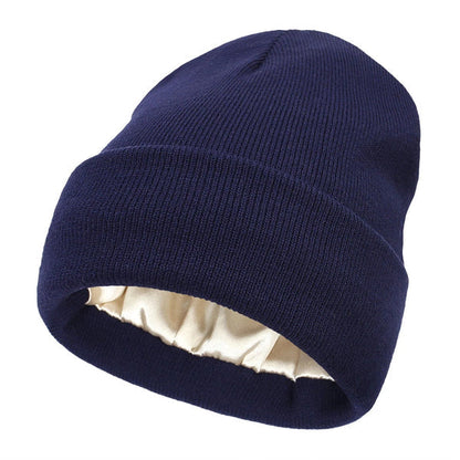 Niki | Noor Silk Winter Hat – Wool & Silk – Anti-Frizz Hair Protection