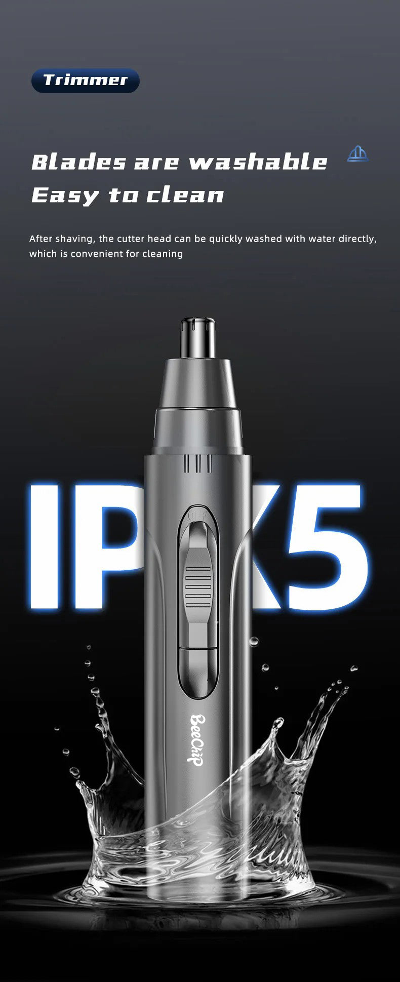 Niki | Nose & Ear Hair Trimmer for Men & Women