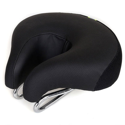 Niki | Noseless Bicycle Seat Mountain Bike Thick Soft Padding (Black)