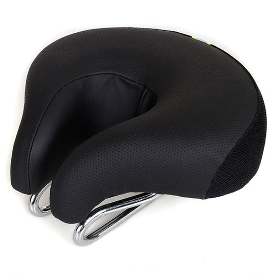Niki | Noseless Bicycle Seat Mountain Bike Thick Soft Padding (Black)