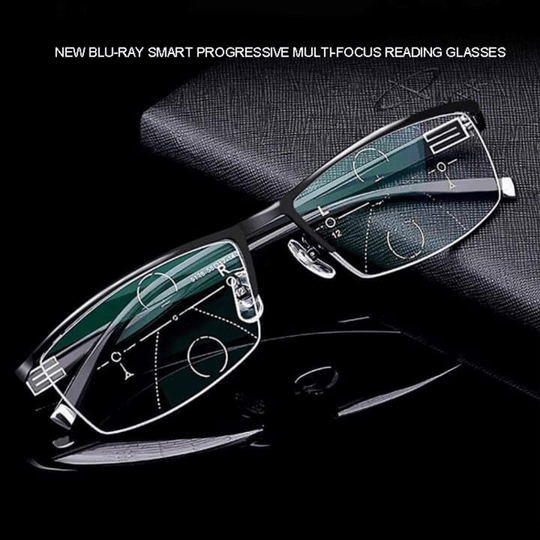 Niki | Optivista Intelligent Progressive Glasses | Automatic Field of Vision Adjustment & Blue Light Filter