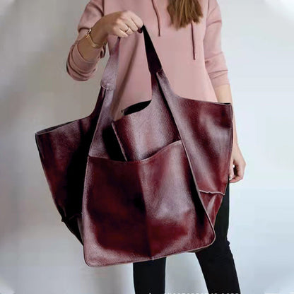 Niki | Oversized Leather Weekend Bags