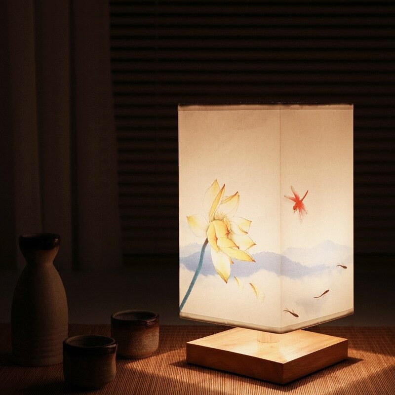 Niki | Paper Table Lamp | Japanese Scandinavian Style | Warm Light