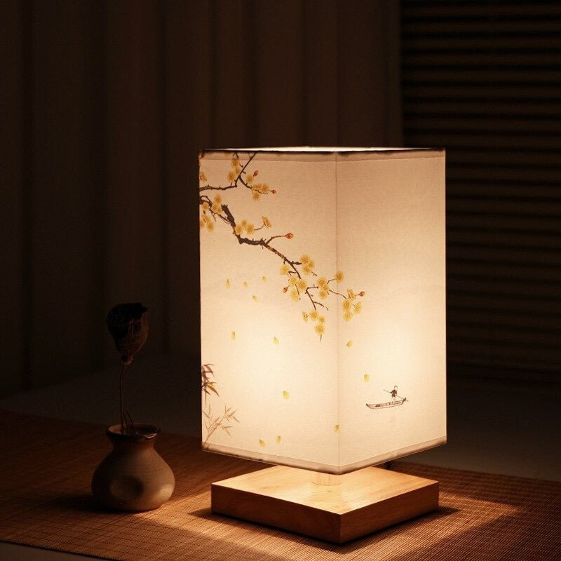 Niki | Paper Table Lamp | Japanese Scandinavian Style | Warm Light