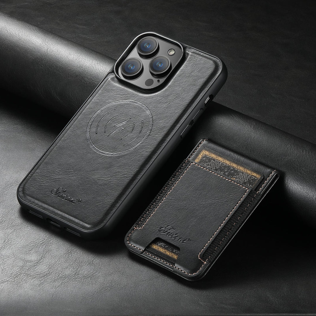 Niki | Leather Phone Case with Card Slot & MagSafe