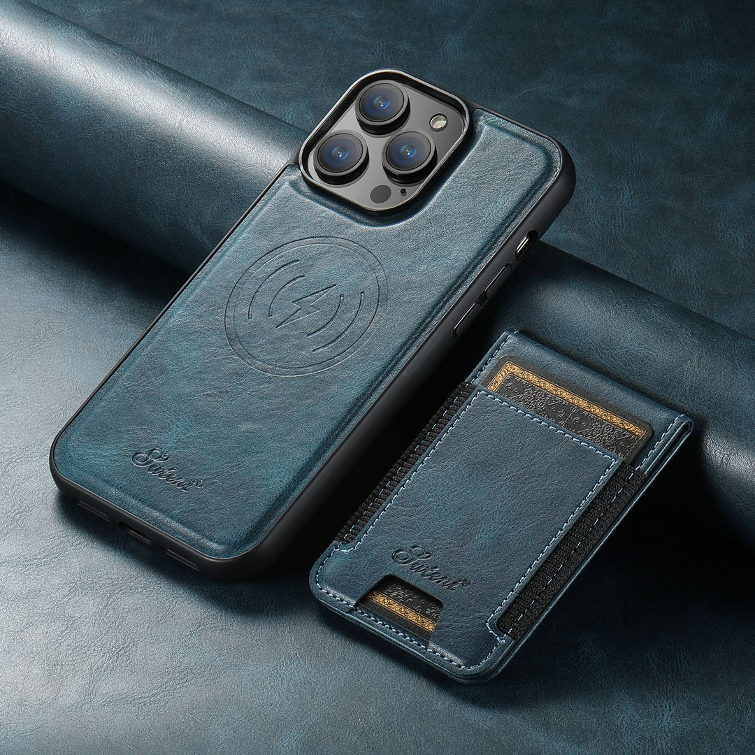 Niki | Leather Phone Case with Card Slot & MagSafe