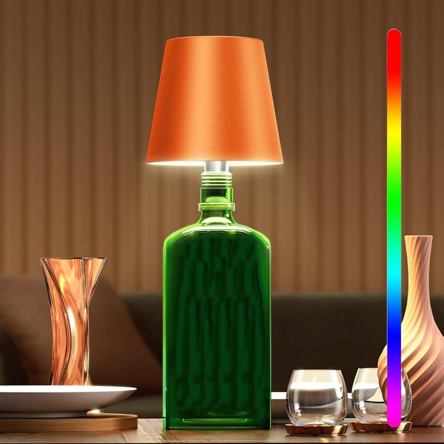 Niki | Bottle Lamp: Touch Control, Dimmable, Portable Light