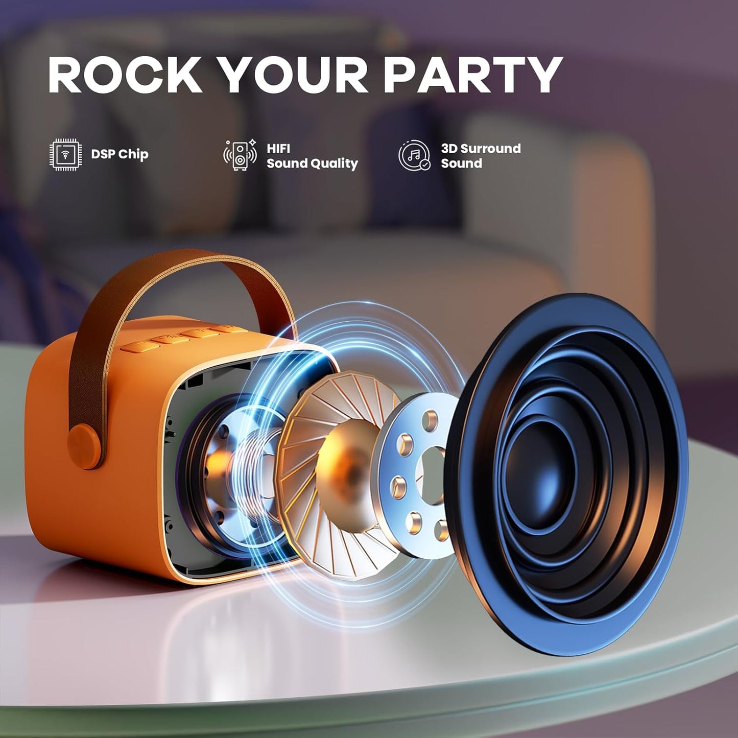 Niki | Veylo Portable Karaoke Speaker with 2 Wireless Mics
