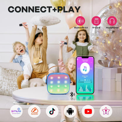 Niki | Veylo Portable Karaoke Speaker with 2 Wireless Mics