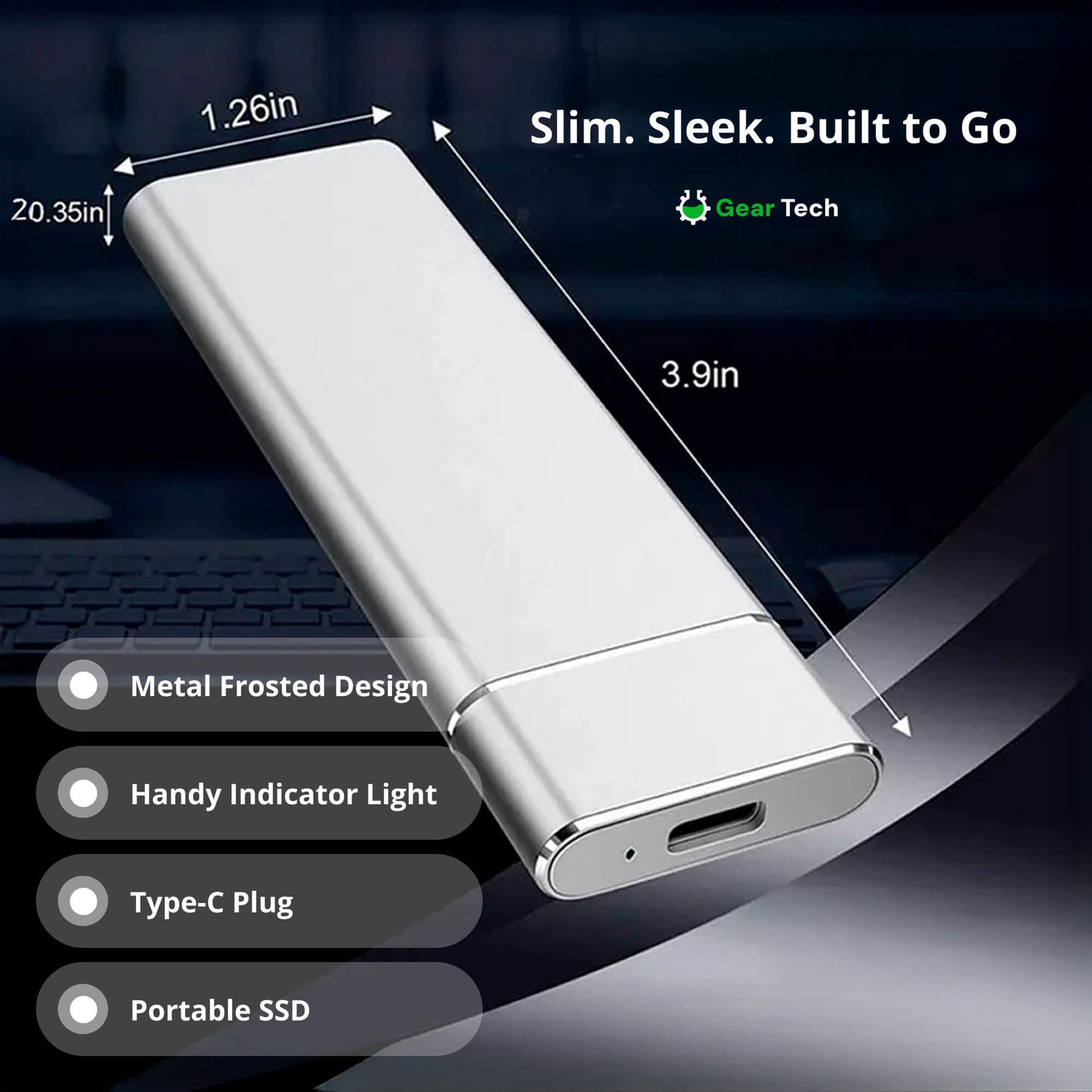 Niki | Portable SSD for large storage – 5TB external hard drive with lightning-fast transfer speed