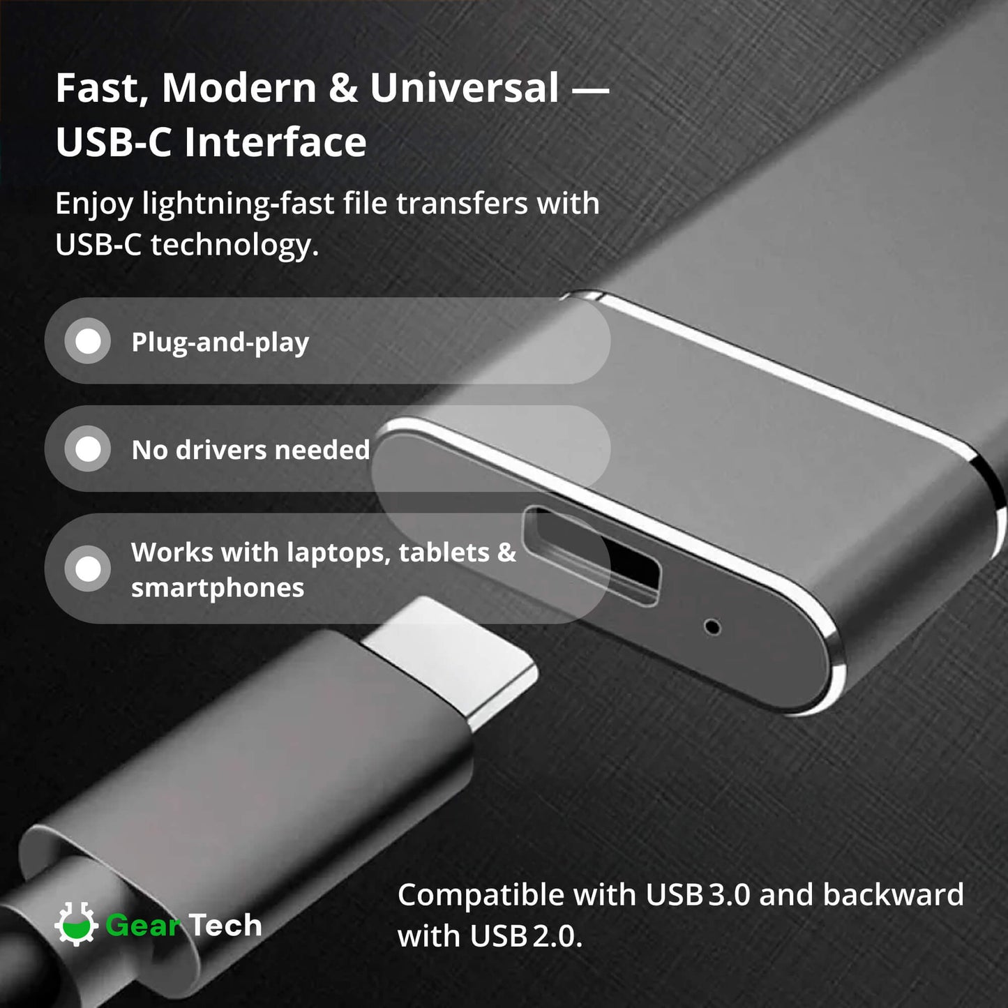 Niki | Portable SSD for large storage – 5TB external hard drive with lightning-fast transfer speed