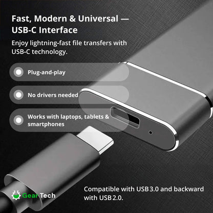 Niki | Portable SSD for large storage – 5TB external hard drive with lightning-fast transfer speed