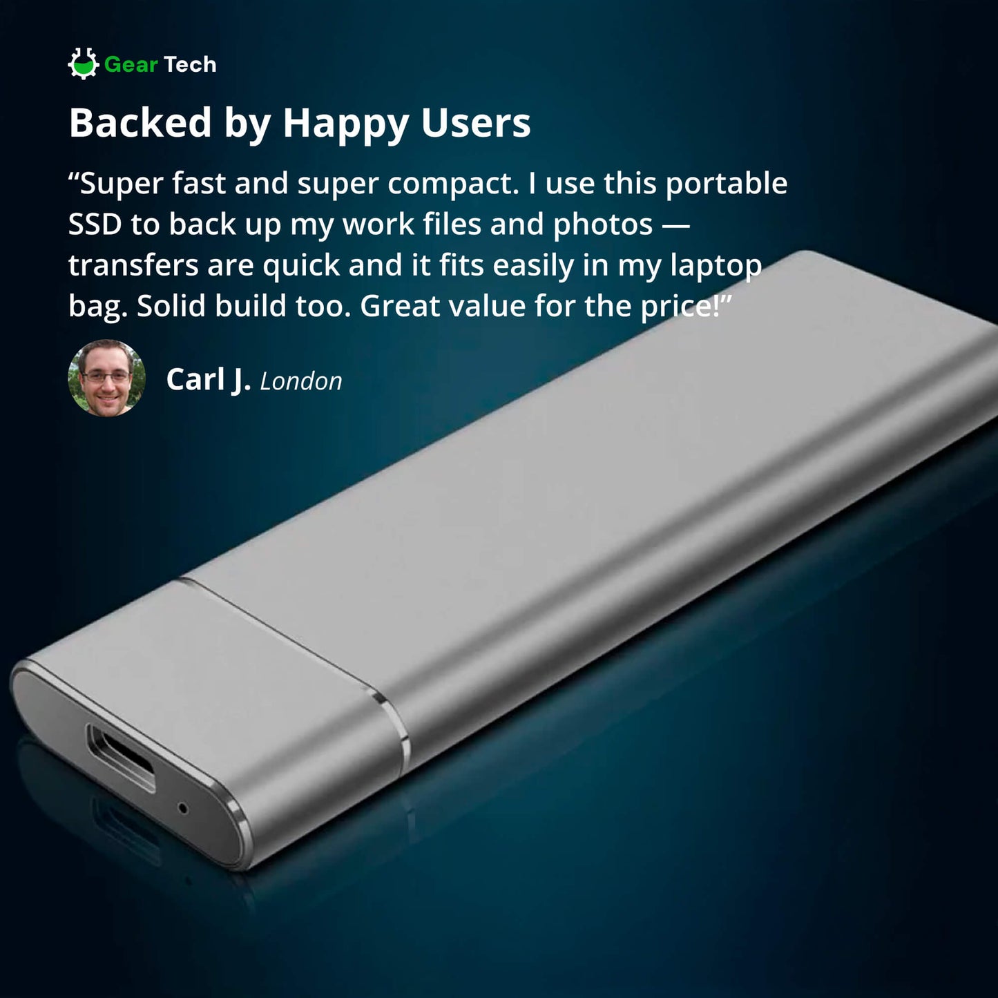 Niki | Portable SSD for large storage – 5TB external hard drive with lightning-fast transfer speed