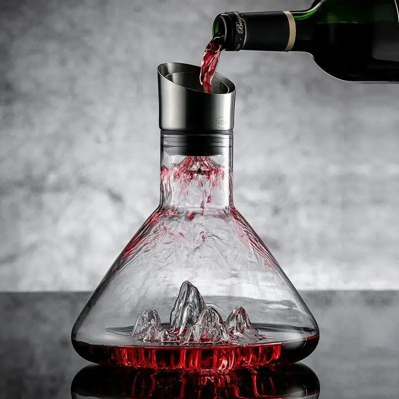 Niki | Premium Wine Decanter | Lead-Free Crystal with Rapid Aeration & Filtration for Enhanced Tasting Experience
