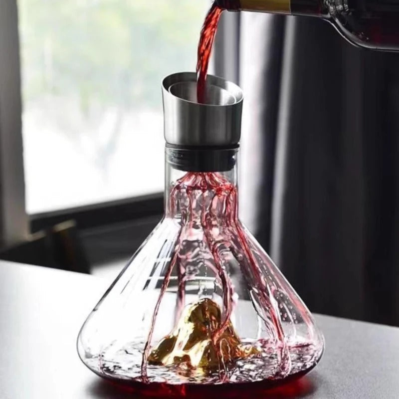 Niki | Premium Wine Decanter | Lead-Free Crystal with Rapid Aeration & Filtration for Enhanced Tasting Experience