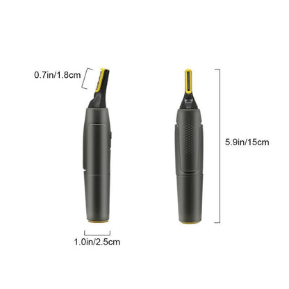 Niki | Professional Ultra-Thin Precision Trimmer | Titanium Stainless Steel Blades | Integrated LED Light | Micro-Oscillation Technology | For Nose, Ears & Contours