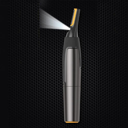 Niki | Professional Ultra-Thin Precision Trimmer | Titanium Stainless Steel Blades | Integrated LED Light | Micro-Oscillation Technology | For Nose, Ears & Contours