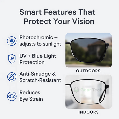 Niki | Progressive Multifocal Glasses for Clear Vision - German intelligent design for everyday use