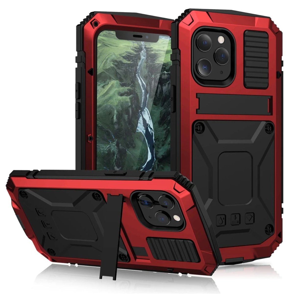 Niki | Rugged Glass Metal Case for iPhone - Drop Protection