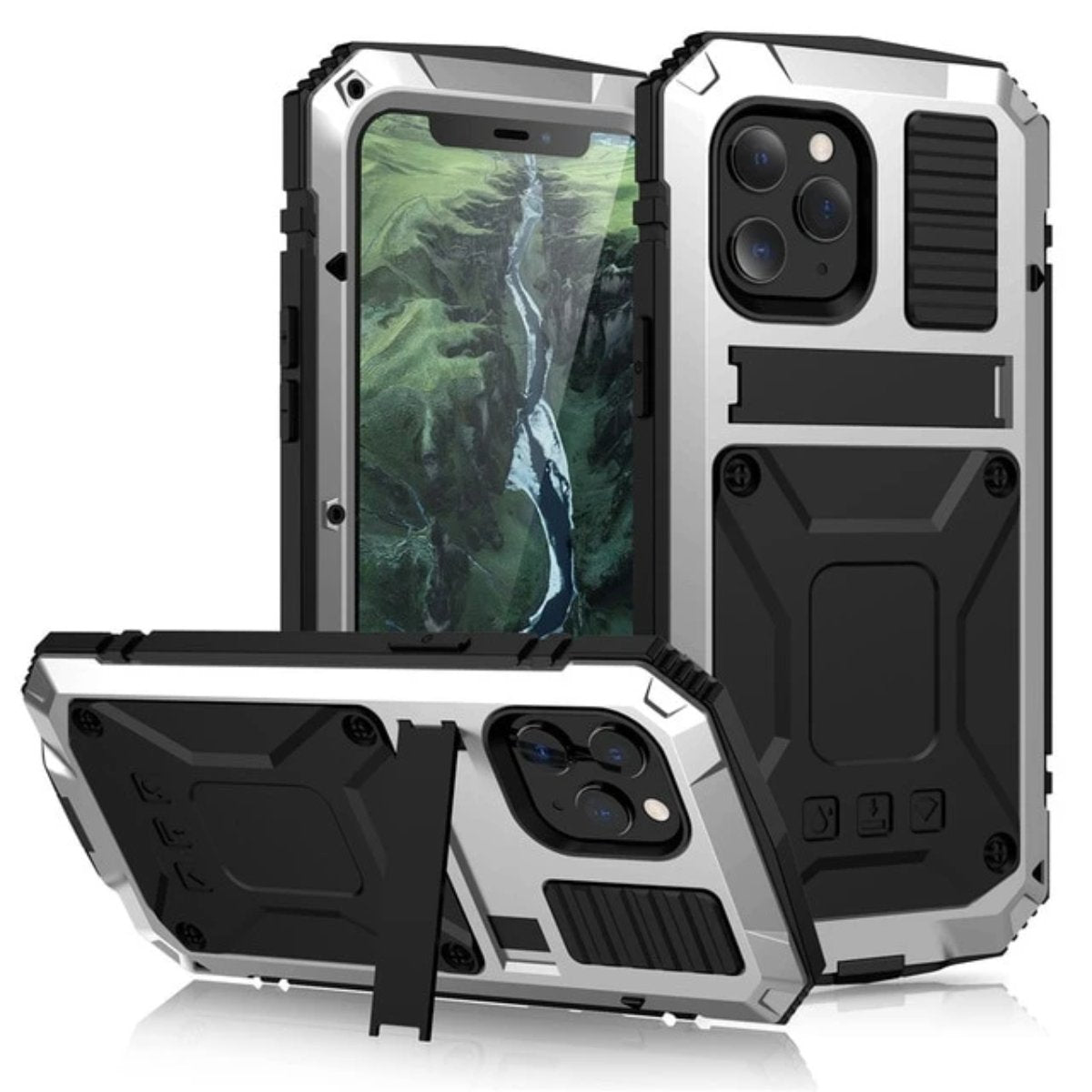 Niki | Rugged Glass Metal Case for iPhone - Drop Protection