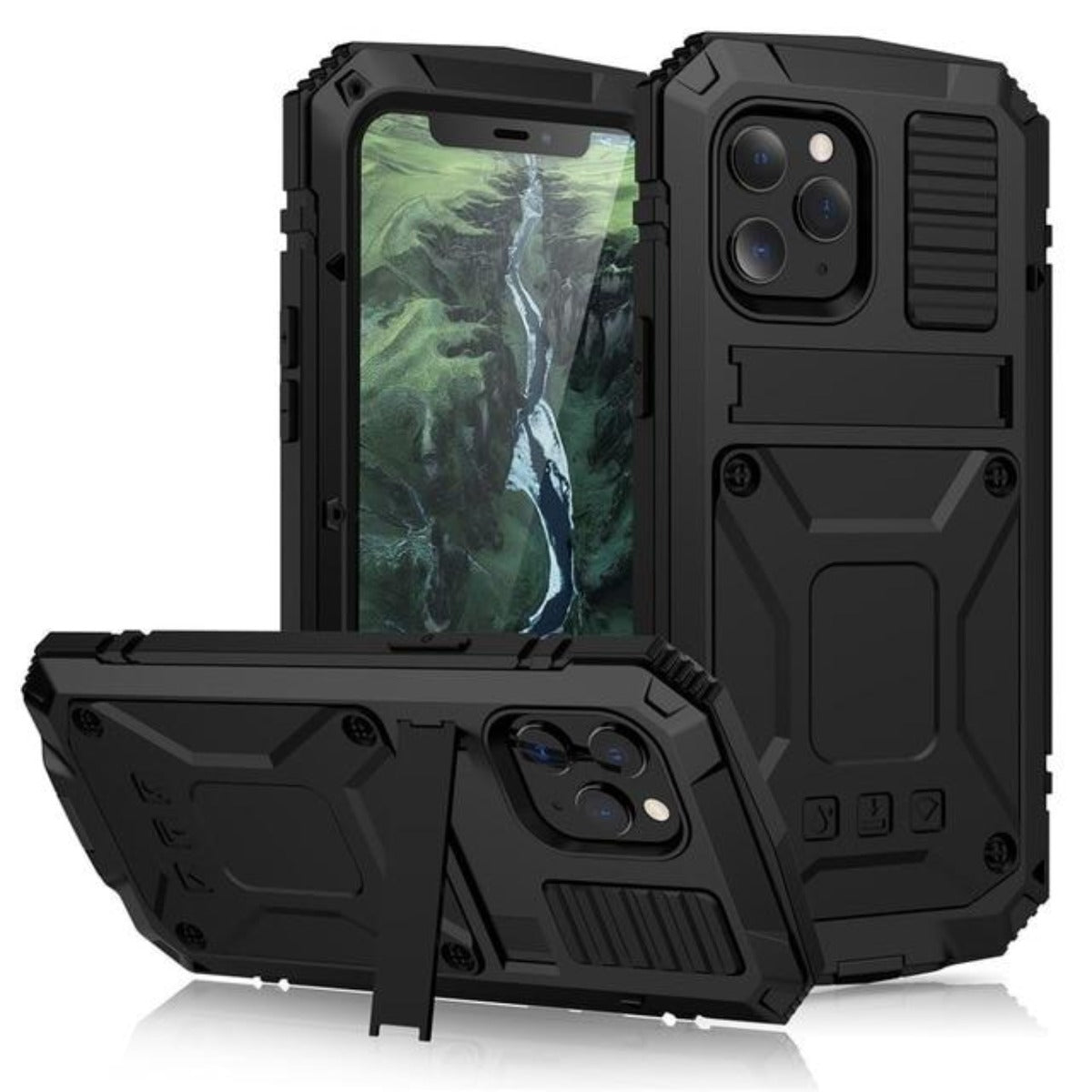 Niki | Rugged Glass Metal Case for iPhone - Drop Protection