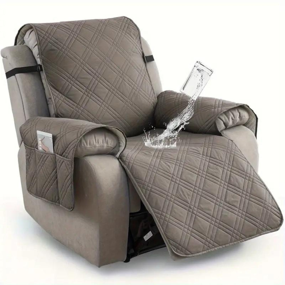 Niki | Quilted Recliner Cover - Waterproof & Stain Resistant