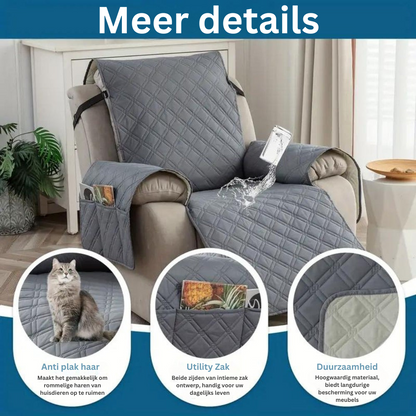 Niki | Quilted Recliner Cover - Waterproof & Stain Resistant