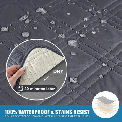 Niki | Quilted Recliner Cover - Waterproof & Stain Resistant