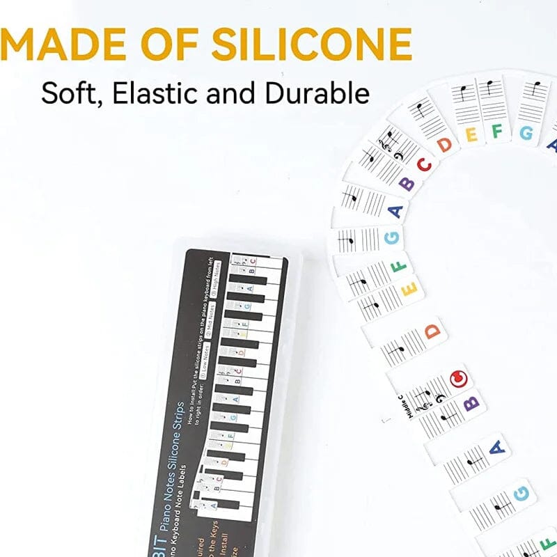 Niki | Silicone Piano Keyboard Key Labels for Learning