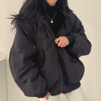 Niki | Cozy Reversible Hooded Jacket