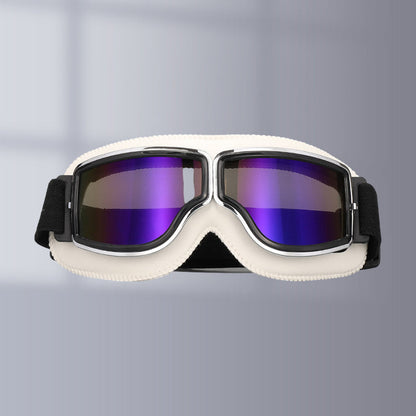 Niki | RoadRider | Vintage Motorcycle Goggles with Interchangeable Lenses and Comfort Padding
