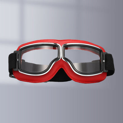 Niki | RoadRider | Vintage Motorcycle Goggles with Interchangeable Lenses and Comfort Padding